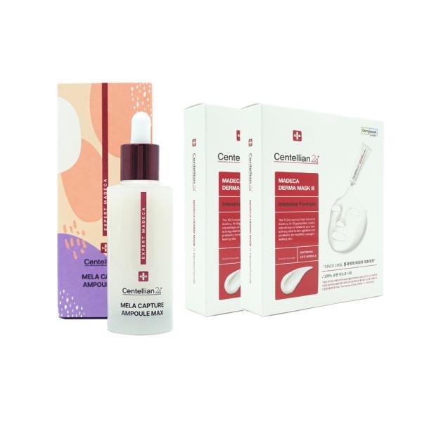 CENTELLIAN24 Mela Capture Ampoule Max 45ml + 20 Sheet Mask Packs
CENTELLIAN24 Mela Capture Ampoule Max 45ml + 20 Sheet Mask Packs