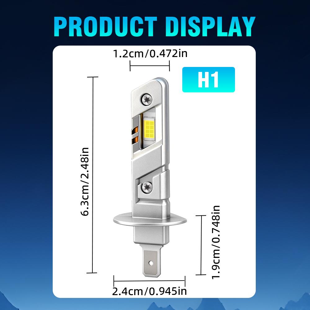 4PCS H1 Mini LED Headlight Bulb Wireless 120W 3570 CSP for Car Headlamp Auto Diode Lamps Led 12V 6500K Headlight Kit
4PCS H1 Mini LED Headlight Bulb Wireless 120W 3570 CSP for Car Headlamp Auto Diode Lamps Led 12V 6500K Headlight Kit