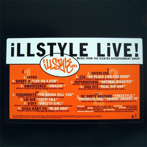 LP Record VARIOUS - IllStyle Live ED5798PROMO Elektra 1995 US Rap & Hip-Hop/R&B Used
LP Record VARIOUS - IllStyle Live ED5798PROMO Elektra 1995 US Rap & Hip-Hop/R&B Used