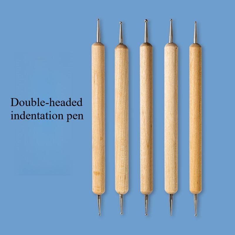 Color Lead Creasing Pen Sketch Dot Flower Creasing Pen Model Pottery Clay Work Modification Clay Sculpture Knife Scratch Pen
Color Lead Creasing Pen Sketch Dot Flower Creasing Pen Model Pottery Clay Work Modification Clay Sculpture Knife Scratch Pen