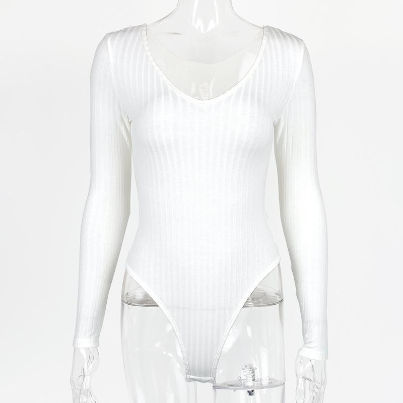 GMXIA Осенне-зимний женский сексуальный облегающий однотонный боди с V-образным вырезом и длинными рукавами L белый
GMXIA Осенне-зимний женский сексуальный облегающий однотонный боди с V-образным вырезом и длинными рукавами L белый