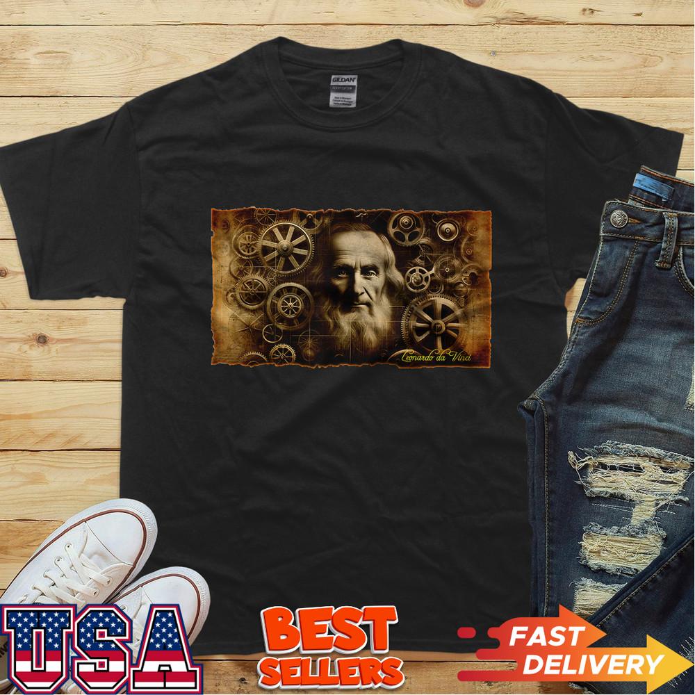 Leonardo Da Vinci#039;s Visions Timeless Inventor amp; Innovator TShirt Unisex T-Shirt XXXL
Leonardo Da Vinci#039;s Visions Timeless Inventor amp; Innovator TShirt Unisex T-Shirt XXXL
