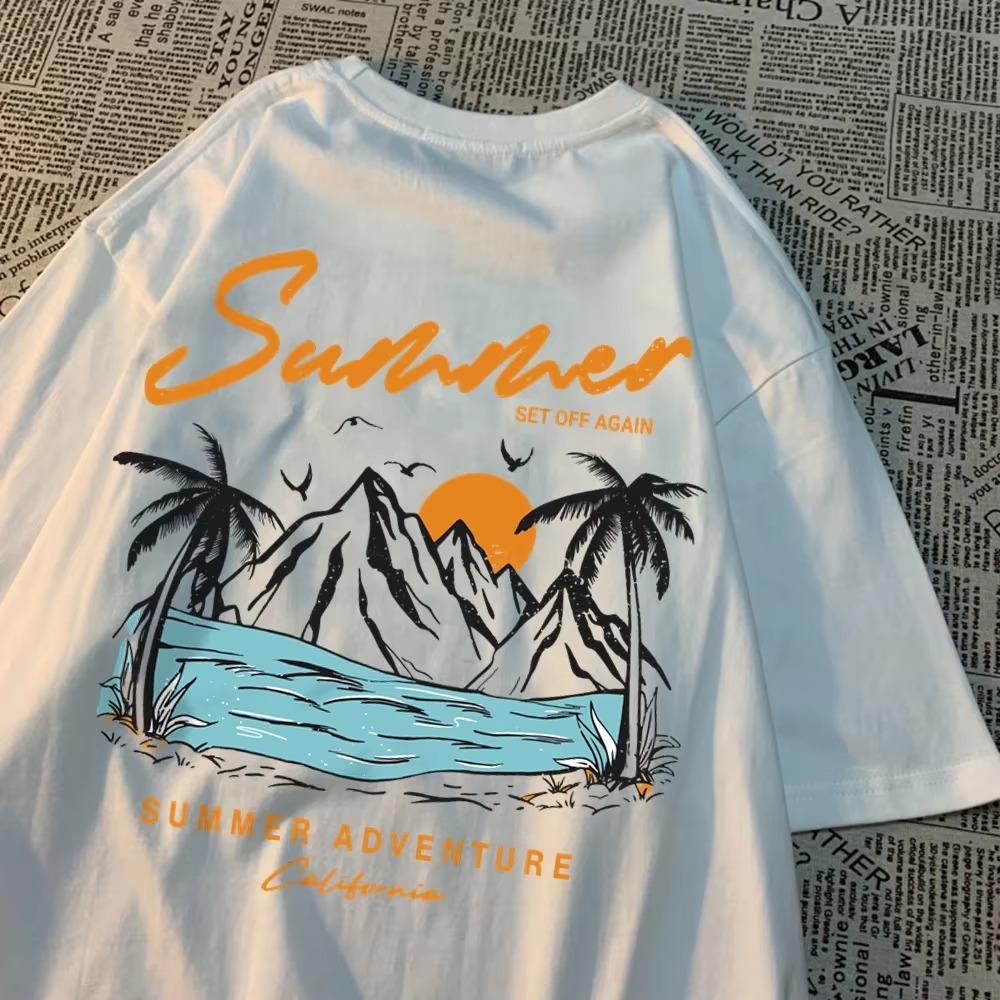 Summer Adventure Sunset Coconut Tree Mountain Scenic Area T Shirt Men Women Hip Hop Cotton Tops Couple Oversized T Shirts Couple XXXXXL белый
Summer Adventure Sunset Coconut Tree Mountain Scenic Area T Shirt Men Women Hip Hop Cotton Tops Couple Oversized T Shirts Couple XXXXXL белый