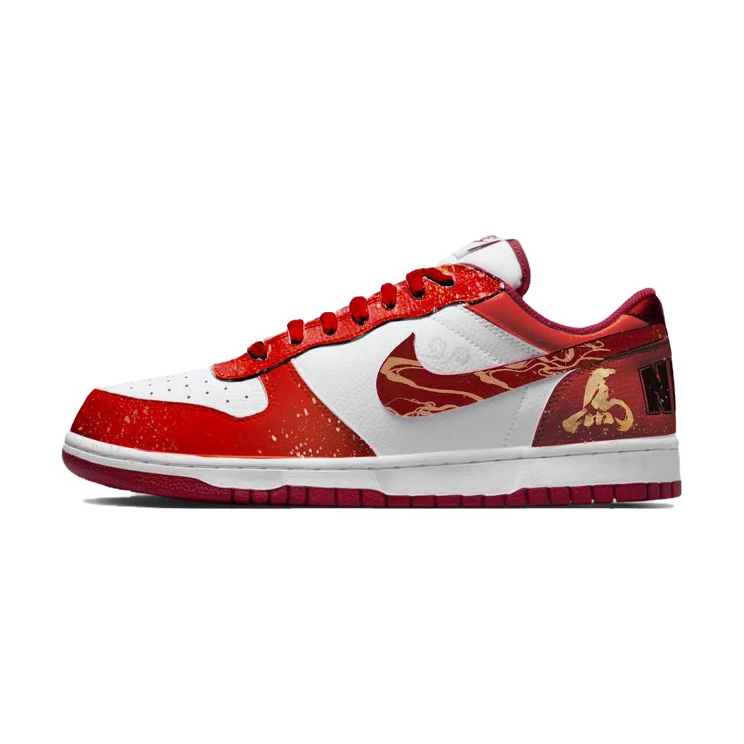 Nike Big Saddles With Brocade Pattern Leather Abrasion Resistant Breathable Low top Skateboard Shoes Men s Red White 355152-150(Team434-) 44
Nike Big Saddles With Brocade Pattern Leather Abrasion Resistant Breathable Low top Skateboard Shoes Men s Red White 355152-150(Team434-) 44
