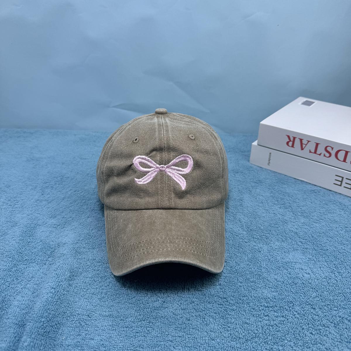 Embroidered Sweet Bow Baseball Hat Women s Pink Korean Washed Cotton Hat Top Summer Outdoor Elastic Back Ponytail Sun Hat Adjustable хакі
Embroidered Sweet Bow Baseball Hat Women s Pink Korean Washed Cotton Hat Top Summer Outdoor Elastic Back Ponytail Sun Hat Adjustable хакі