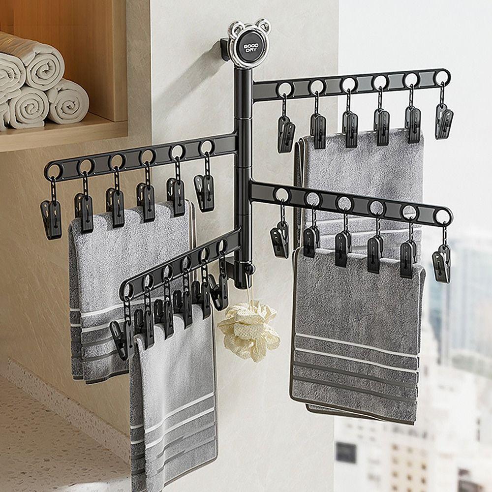 Rotatable Folding Hanger 2/3/4 Layers Underwear Socks Hanger Clothes Storage Hanger for Household 4 LAYER-BLACK
Rotatable Folding Hanger 2/3/4 Layers Underwear Socks Hanger Clothes Storage Hanger for Household 4 LAYER-BLACK