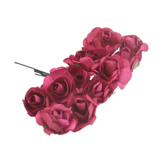 12 Pcs Mini Artificial Rose Flower Bouquet 12 Heads Paper Rose Flowers with Stems for Scrapbooking Wedding DIY Crafts
12 Pcs Mini Artificial Rose Flower Bouquet 12 Heads Paper Rose Flowers with Stems for Scrapbooking Wedding DIY Crafts