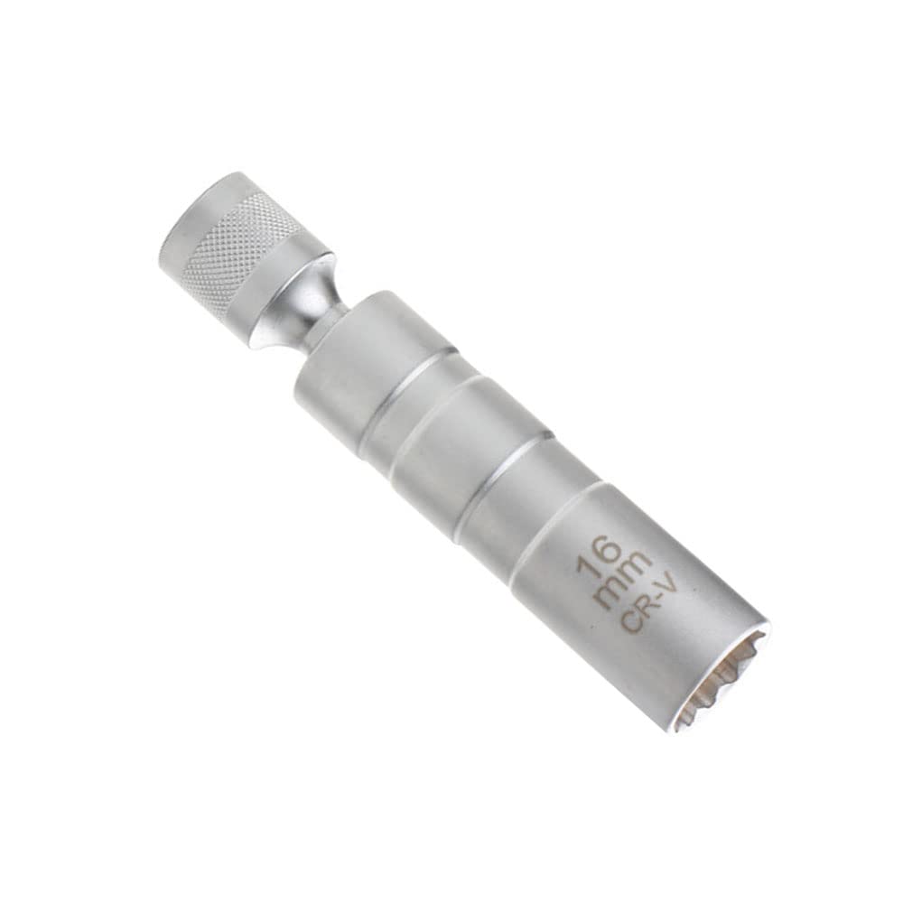 Samcos Spark Plug Universal Thin Wrench, Socket, 360-Degree Rotation, 12-Point Wall, 3/8 Drive, Magnetic, (16mm)
Samcos Spark Plug Universal Thin Wrench, Socket, 360-Degree Rotation, 12-Point Wall, 3/8 Drive, Magnetic, (16mm)