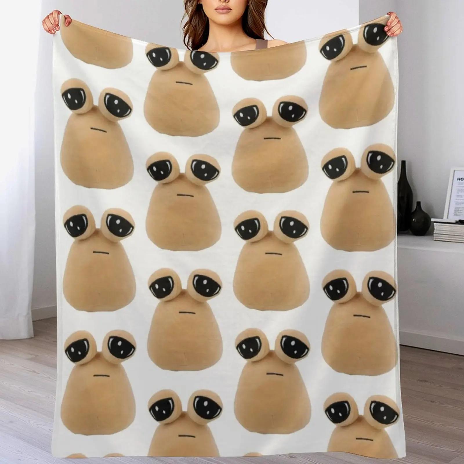 Pou Plush Throw Blanket Cozy Napping Blanket Gift for Mom Dad 102x76cm(40x30in)
Pou Plush Throw Blanket Cozy Napping Blanket Gift for Mom Dad 102x76cm(40x30in)