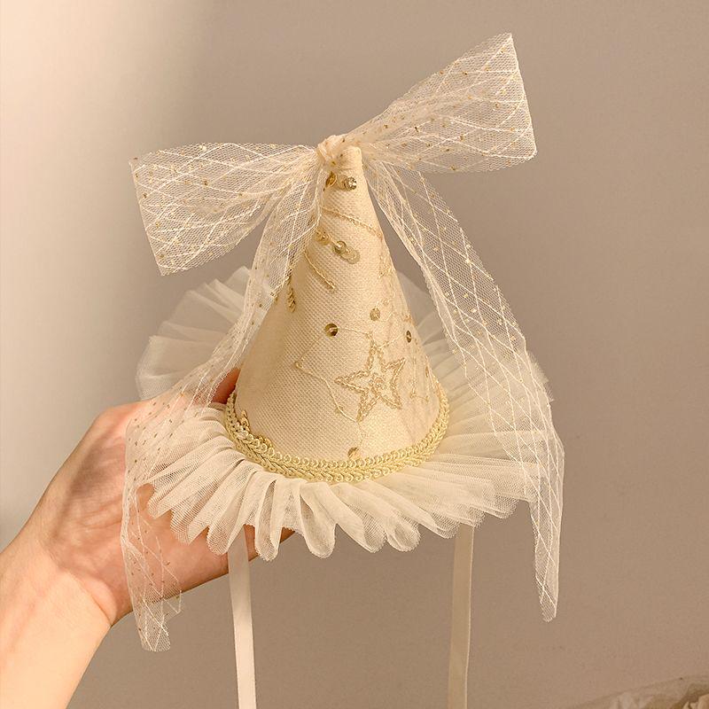 Gold Veil Ribbon Bow Hair Clip for Girls - Birthday Party & Photo Prop Hat Accessory Default
Gold Veil Ribbon Bow Hair Clip for Girls - Birthday Party & Photo Prop Hat Accessory Default