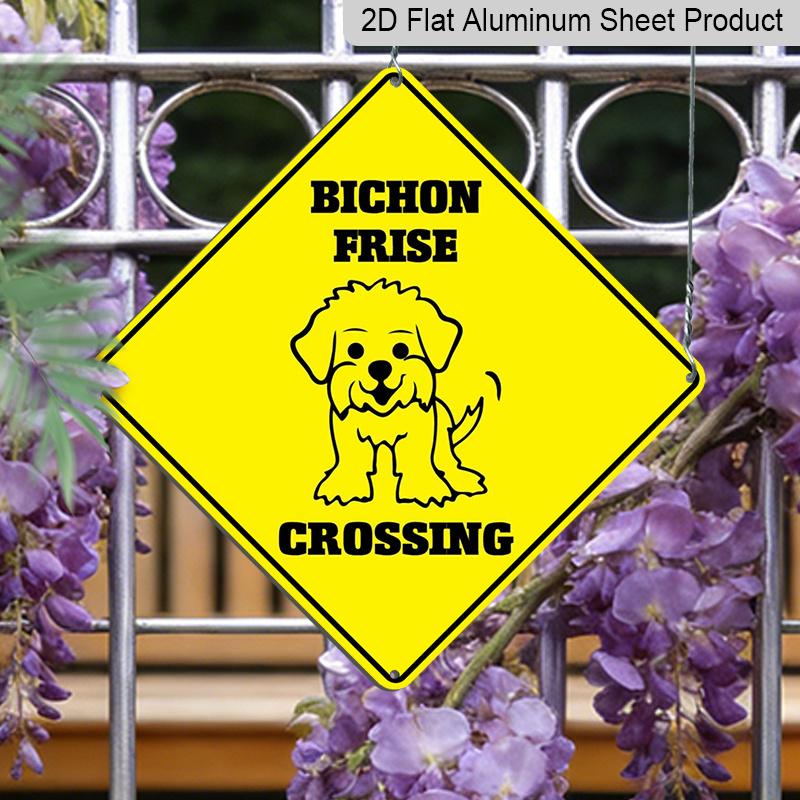 2D Flat 1pc, Bichon Frise Crossing Sign | Novelty Road Metal Sign, Diamond Street Signal, Wall Hanging, Aluminum Material, Multipurpose Use 20*20cm
2D Flat 1pc, Bichon Frise Crossing Sign | Novelty Road Metal Sign, Diamond Street Signal, Wall Hanging, Aluminum Material, Multipurpose Use 20*20cm