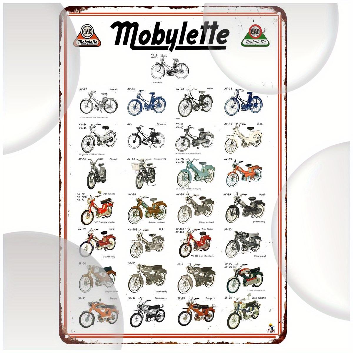 Motobecane Mobylette Vintage Metal Tin Sign Retro Motorcycle Wall Art with Design Durable Iron Garage Decor for Man Cave 20x30cm(7.8x11.8inch)
Motobecane Mobylette Vintage Metal Tin Sign Retro Motorcycle Wall Art with Design Durable Iron Garage Decor for Man Cave 20x30cm(7.8x11.8inch)