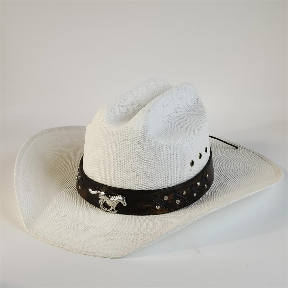 Men s Western Cowboy Straw Hat Pasture White Summer Sun Cap Metal Concho Band Breathable Jazz Fedora Beach Holiday Outdoor Hat 56-58
Men s Western Cowboy Straw Hat Pasture White Summer Sun Cap Metal Concho Band Breathable Jazz Fedora Beach Holiday Outdoor Hat 56-58