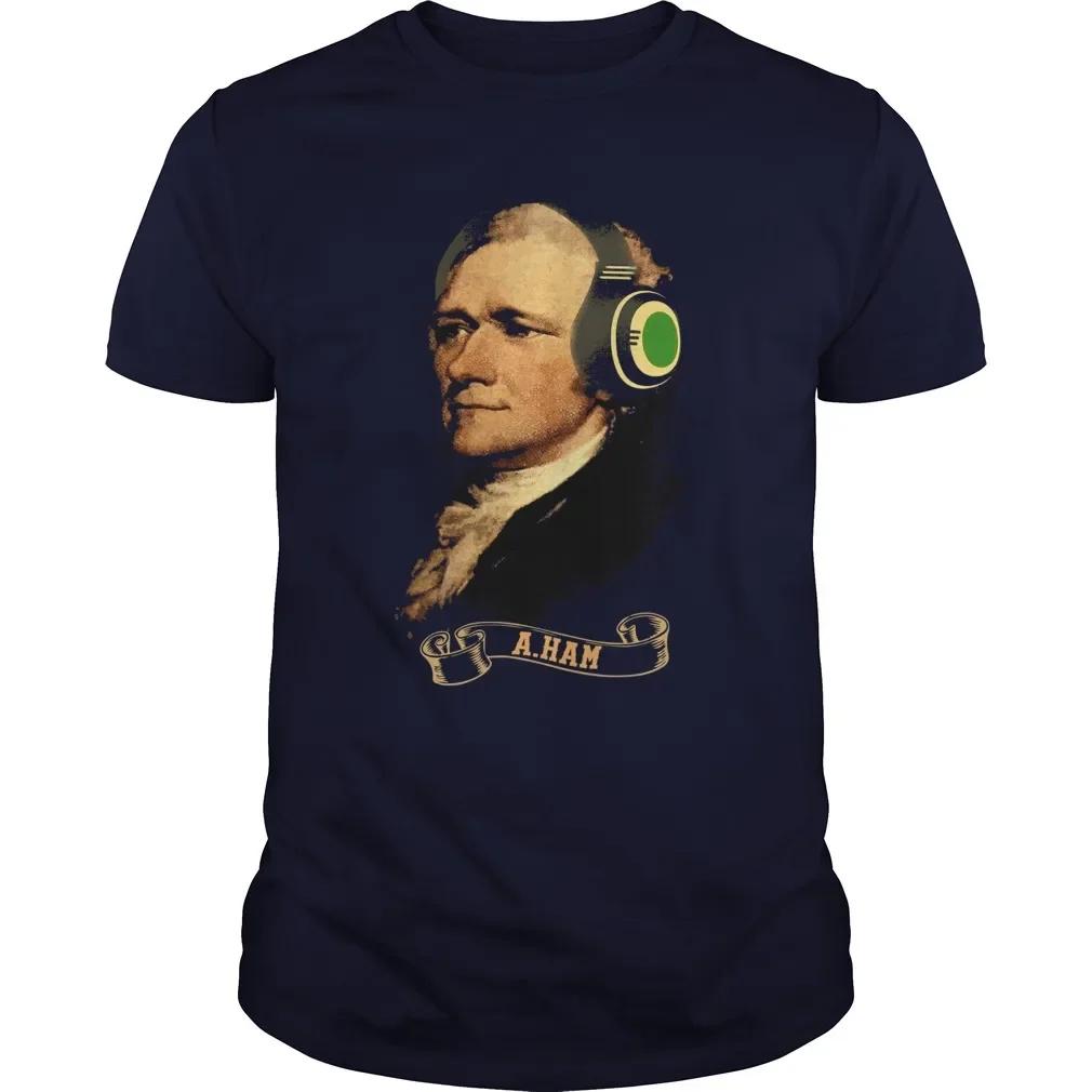 Funny Hamilton Ear Phones T-Shirt 100% Cotton O-Neck Summer Short Sleeve Casual Mens T-shirt Size S-3XL 4XL
Funny Hamilton Ear Phones T-Shirt 100% Cotton O-Neck Summer Short Sleeve Casual Mens T-shirt Size S-3XL 4XL