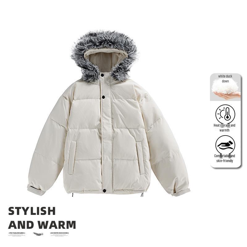 Men s Thickened Hooded Down Jacket with Fur Collar, -20℃ Cold Protection, In Stock L білий
Men s Thickened Hooded Down Jacket with Fur Collar, -20℃ Cold Protection, In Stock L білий