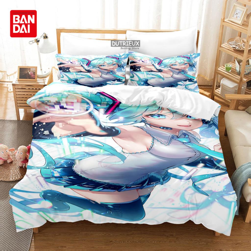 Bandai Hatsune Miku Weak Voice Bedding Set Quilt Duvet Cover Sets Home Decor Twin Single Queen King Anime Gift 135x200cm
Bandai Hatsune Miku Weak Voice Bedding Set Quilt Duvet Cover Sets Home Decor Twin Single Queen King Anime Gift 135x200cm