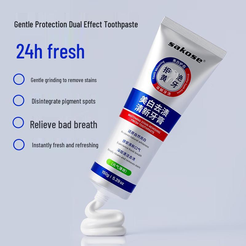 Sakose Anti-Calculus Whitening Toothpaste Set
Sakose Anti-Calculus Whitening Toothpaste Set