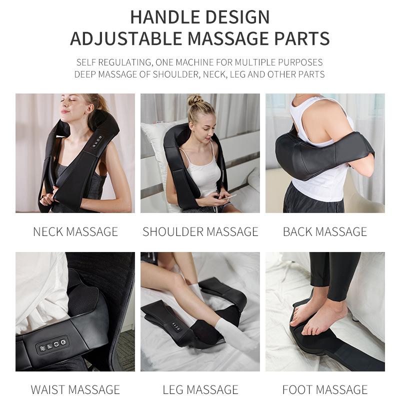 JH-R2 Heated Neck Pad Massager Kneading Back Massager Shiatsu Shoulder Massage for Home Office Car Use Black/US Plug
JH-R2 Heated Neck Pad Massager Kneading Back Massager Shiatsu Shoulder Massage for Home Office Car Use Black/US Plug