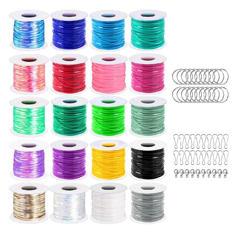 Набор для изготовления браслетов и шнурков-подвесок Creative Lanyard Making Kit с цветными пластиковыми шнурами-плетенками и фурнитурой для брелоков 1
Набор для изготовления браслетов и шнурков-подвесок Creative Lanyard Making Kit с цветными пластиковыми шнурами-плетенками и фурнитурой для брелоков 1