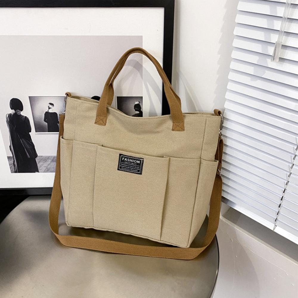 Khaki Canvas Tote Bag, Multi-Pocket Crossbody Work Computer Messenger Bag for Women, 1-Pack хакі
Khaki Canvas Tote Bag, Multi-Pocket Crossbody Work Computer Messenger Bag for Women, 1-Pack хакі