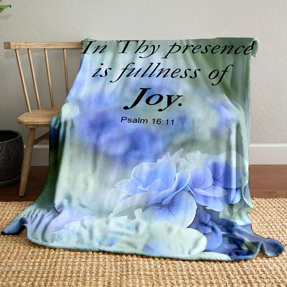 In Thy Presence Fullness of Joy Psalm 16:11 Blanket Printed Blanket for Living Room Bed Couch lunch break Soft Cozy Blanket for Friend festival Gift 80cm x 120cm
In Thy Presence Fullness of Joy Psalm 16:11 Blanket Printed Blanket for Living Room Bed Couch lunch break Soft Cozy Blanket for Friend festival Gift 80cm x 120cm