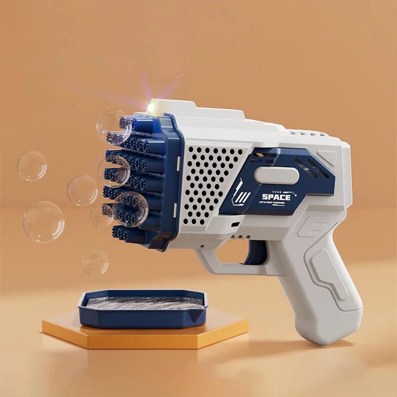 Пистолет для мыльных пузырей на 40 отверстий, полностью автоматический ручной аппарат для мыльных пузырей, детский бластер без батареи, без мыльной воды
Пистолет для мыльных пузырей на 40 отверстий, полностью автоматический ручной аппарат для мыльных пузырей, детский бластер без батареи, без мыльной воды