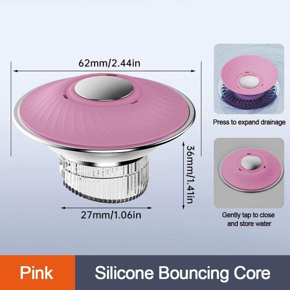 Durable Plastic Floor Drain Core Sealing Cover Multifunctional Pop Up Drain Filter Anti-clog Shower Leak Net Bathroom Accessory рожевий
Durable Plastic Floor Drain Core Sealing Cover Multifunctional Pop Up Drain Filter Anti-clog Shower Leak Net Bathroom Accessory рожевий