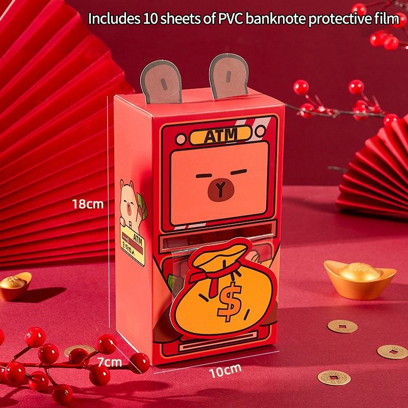 1/5PC ATM Red Envelopes Creative Red Pocket Red Envelope Chinese New Year 2026 Lunar Year Hongbao Festival Agenda 2026
1/5PC ATM Red Envelopes Creative Red Pocket Red Envelope Chinese New Year 2026 Lunar Year Hongbao Festival Agenda 2026