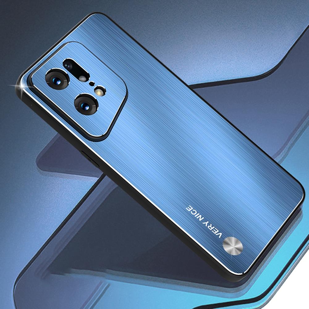 Anti-fingerprint Brushed Phone Case for Oppo Find X5 Pro 5G,TPU+Aluminium Alloy Back Phone Shell Cover Blue
Anti-fingerprint Brushed Phone Case for Oppo Find X5 Pro 5G,TPU+Aluminium Alloy Back Phone Shell Cover Blue