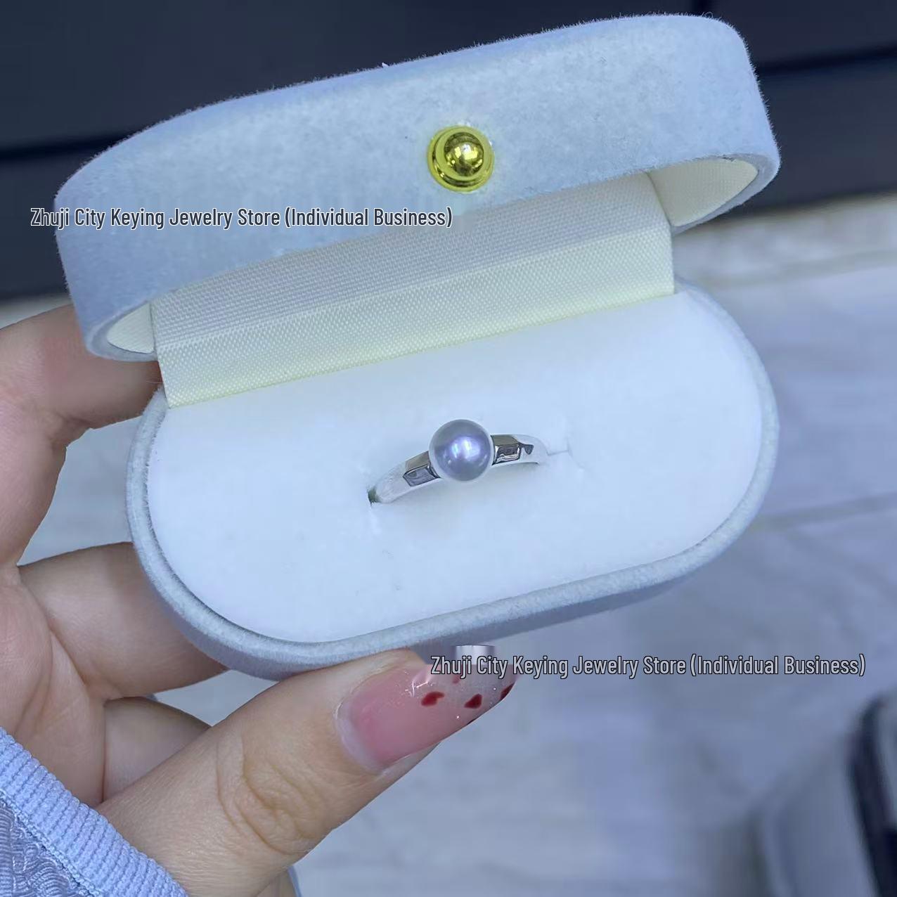 Adjustable 6-7mm Baroque Pearl Ring, Flawless High Luster, Pure Silver
Adjustable 6-7mm Baroque Pearl Ring, Flawless High Luster, Pure Silver