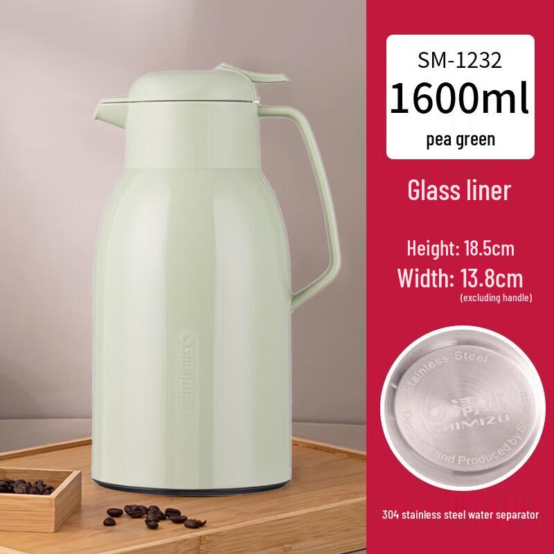 Shimizu SM-1232-160 1.6L Glass Lined Thermos
Shimizu SM-1232-160 1.6L Glass Lined Thermos