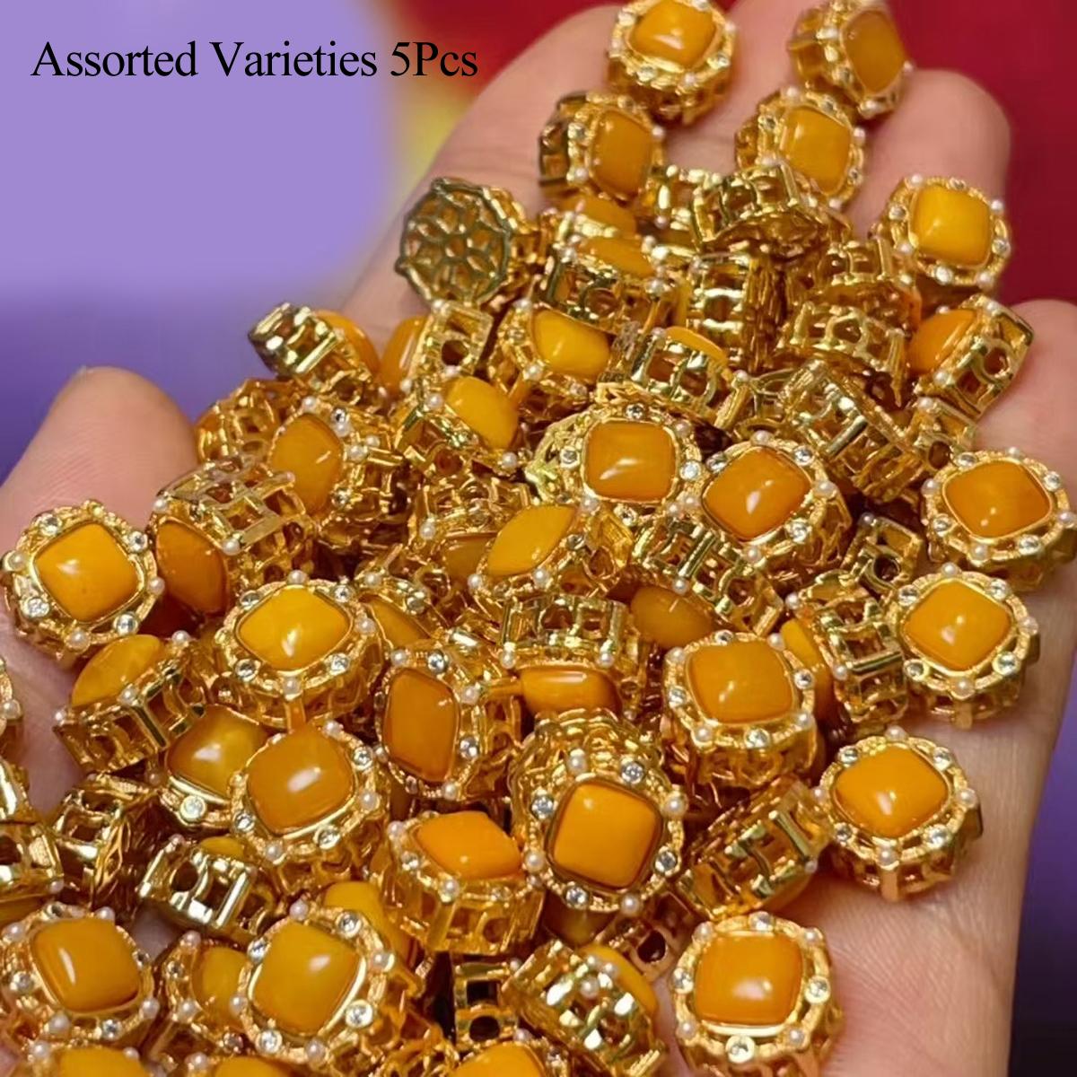 5Pcs, Natural Stone Beads with Amber Golden-Edged Synthetic Diamond Accents, Fashion Handmade Square Beads for Jewelry Making DIY 9×9mm 5Pcs/9×9mm
5Pcs, Natural Stone Beads with Amber Golden-Edged Synthetic Diamond Accents, Fashion Handmade Square Beads for Jewelry Making DIY 9×9mm 5Pcs/9×9mm