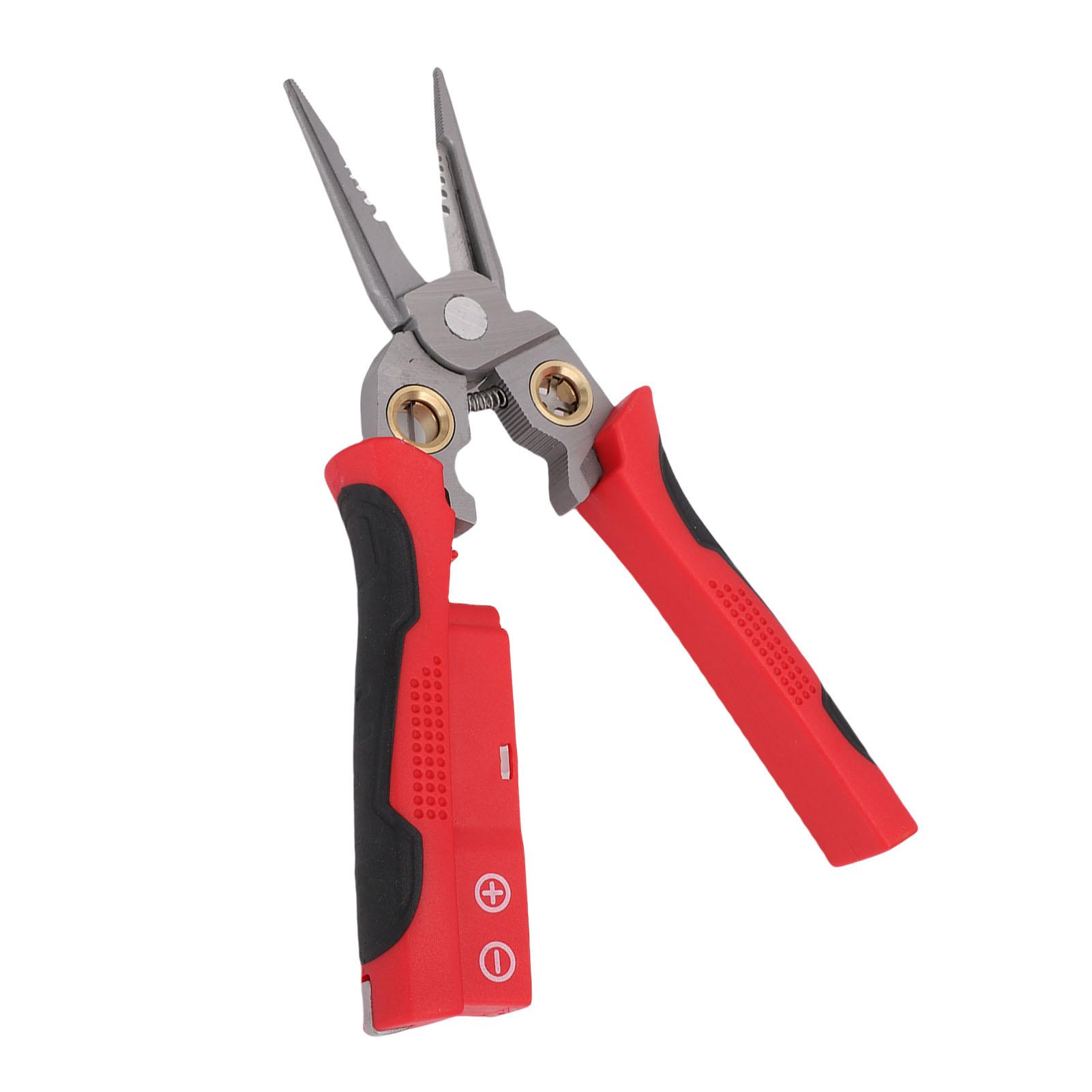 8 in 1 Wire Stripper with Voltage Test Function Electrical Cable Cutter Crimper Electrician Pliers
8 in 1 Wire Stripper with Voltage Test Function Electrical Cable Cutter Crimper Electrician Pliers