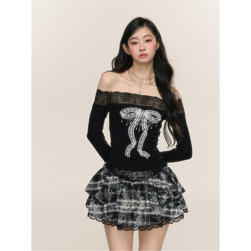 Топ с флисовой подкладкой на одно плечо, приталенный, с длинным рукавом - Женская осенне-зимняя рубашка из вискозы с начесом S чёрный