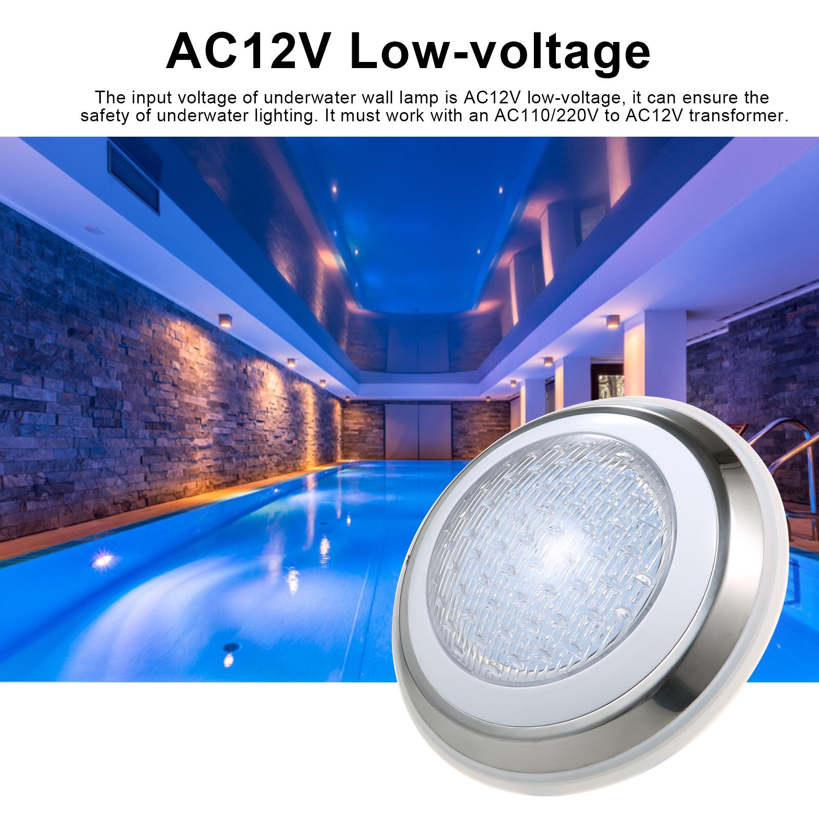 AC12V 18W Светодиодные RGB светильники для бассейна 7 изменяющих цвет подводных ламп IP68 Водонепроницаемый светильник для бассейна
AC12V 18W Светодиодные RGB светильники для бассейна 7 изменяющих цвет подводных ламп IP68 Водонепроницаемый светильник для бассейна