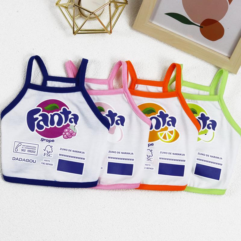 New Pet Clothing Thin Dog Clothes Soda Short Dog Camisole Ketong Grape Lemon Orange Print Pet Cat Clothing Puppy Clothes XXL
New Pet Clothing Thin Dog Clothes Soda Short Dog Camisole Ketong Grape Lemon Orange Print Pet Cat Clothing Puppy Clothes XXL