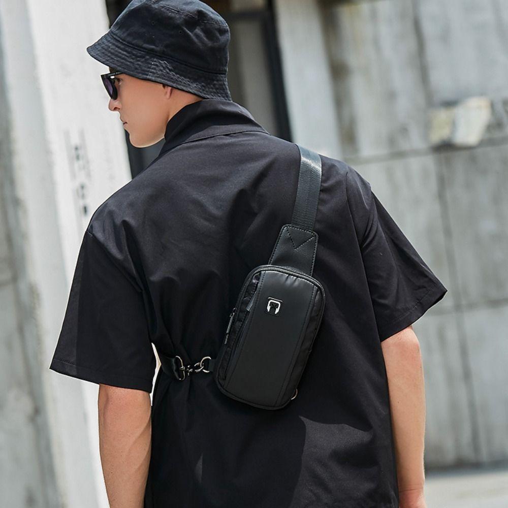 Oxford Cloth Men s Shoulder Bag Large Capacity Chest Bag Portable Travel Crossbody Bag 
Oxford Cloth Men s Shoulder Bag Large Capacity Chest Bag Portable Travel Crossbody Bag