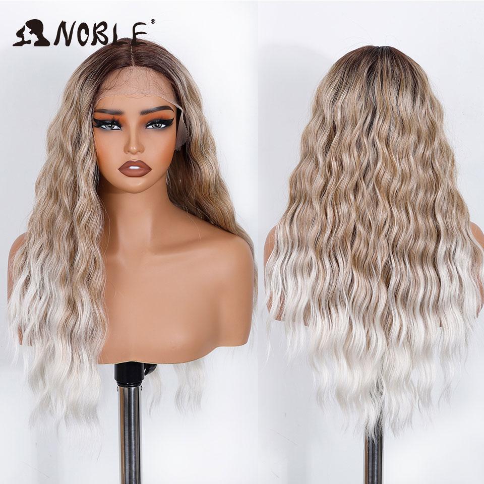Noble Synthetic Lace Front Wig 26 Inch Brown Wavy Lace Part Body Wavy Lace Wig For Women Lace Front Wig Ombre Blonde Cosplay Wig (as the picture,150%&26inches&Lace Part Wig)
Noble Synthetic Lace Front Wig 26 Inch Brown Wavy Lace Part Body Wavy Lace Wig For Women Lace Front Wig Ombre Blonde Cosplay Wig (as the picture,150%&26inches&Lace Part Wig)