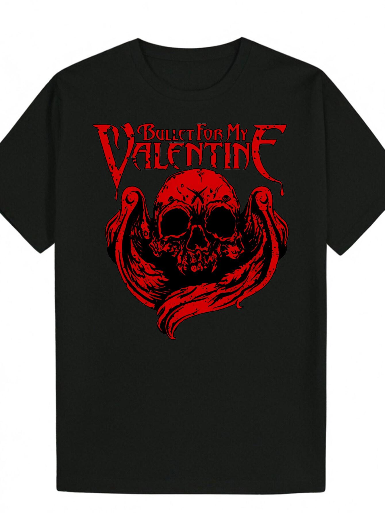 Gothic Heavy Metal Graphic T-shirt - Black with Red Haunted for the Valentine Skull Design - Lightweight Breathable Polyester Tee for Concerts XL
Gothic Heavy Metal Graphic T-shirt - Black with Red Haunted for the Valentine Skull Design - Lightweight Breathable Polyester Tee for Concerts XL