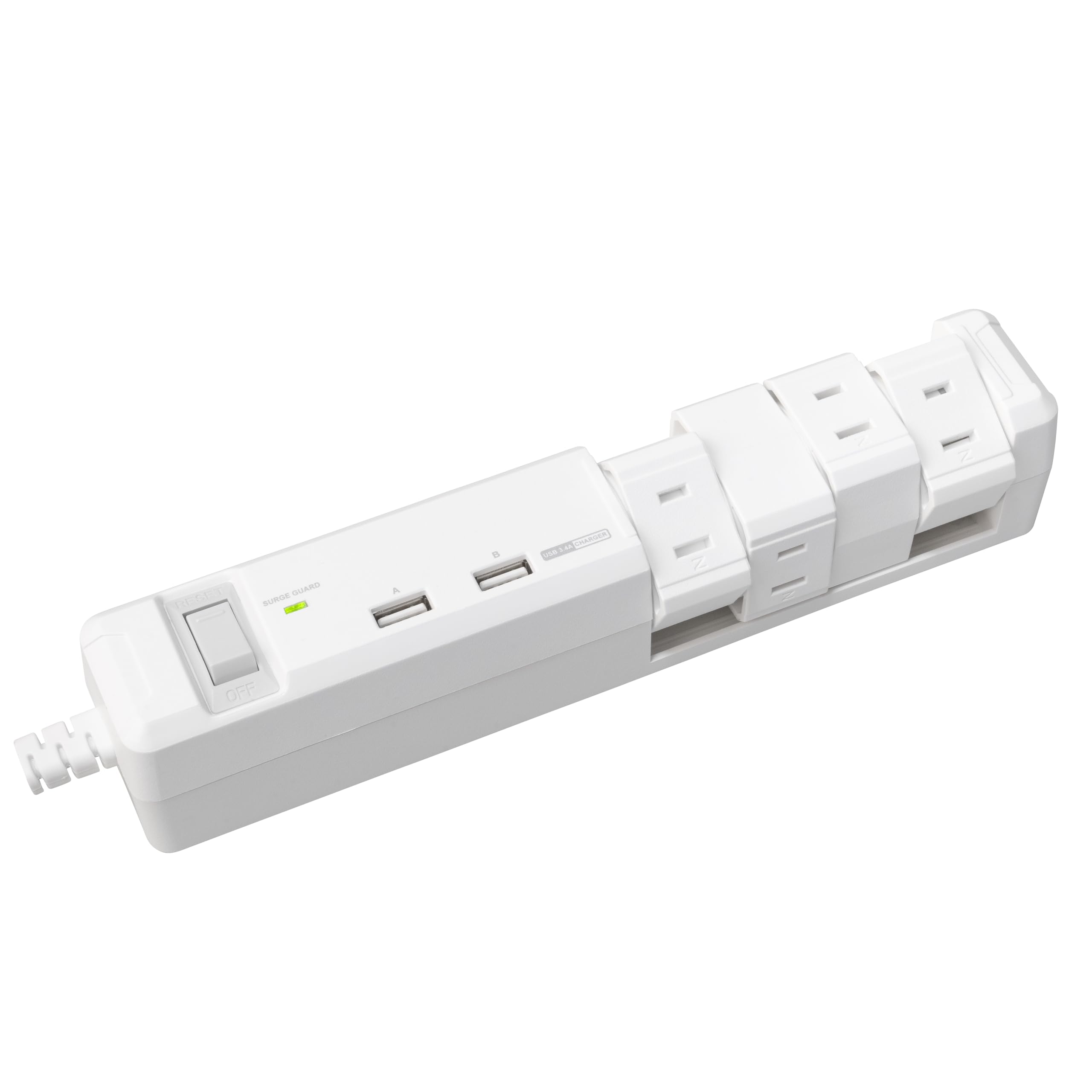 Fargo TAPKING Power Strip, USB 3.4A Type-A, 2 Ports, Swivel, and 8 AC Outlets (White, 3.4A AC Outlets)
Fargo TAPKING Power Strip, USB 3.4A Type-A, 2 Ports, Swivel, and 8 AC Outlets (White, 3.4A AC Outlets)