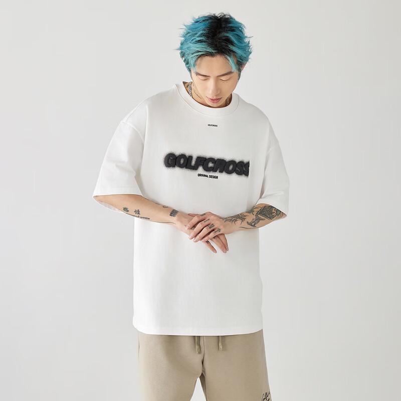 GOLFCROSS Couple s Loose Fit Foam Print Cotton T-Shirt L
GOLFCROSS Couple s Loose Fit Foam Print Cotton T-Shirt L