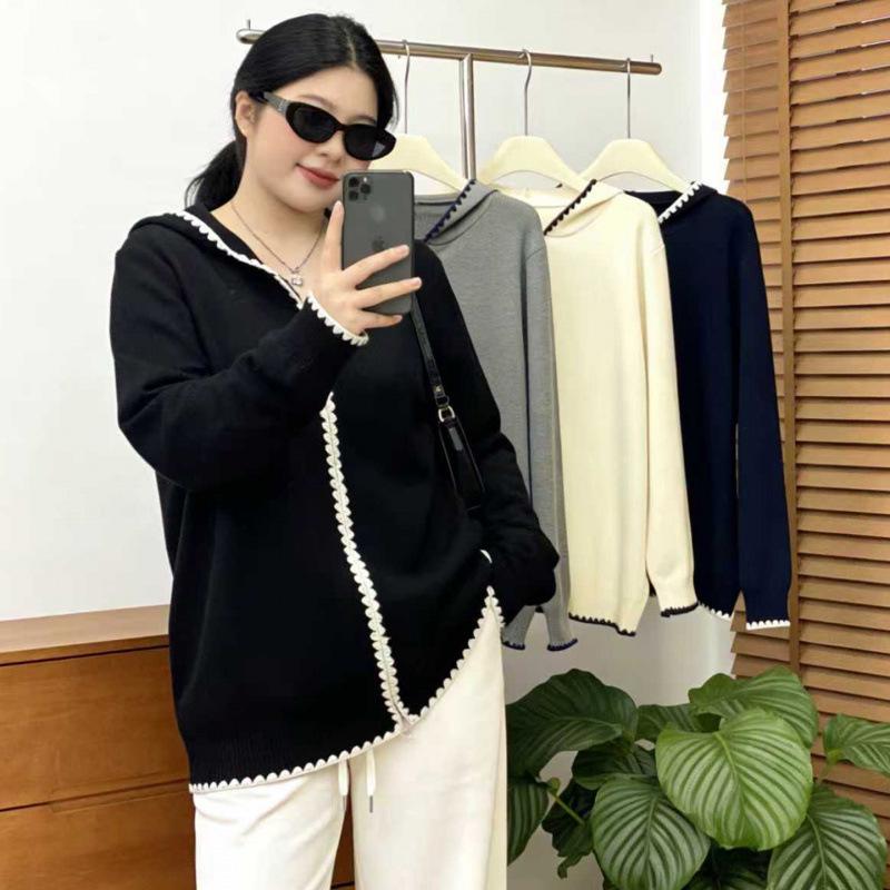 Plus Size Hooded Knit Jacket: Stylish, Loose, and Youthful Spring Fashion for Women 2XL чёрный
Plus Size Hooded Knit Jacket: Stylish, Loose, and Youthful Spring Fashion for Women 2XL чёрный