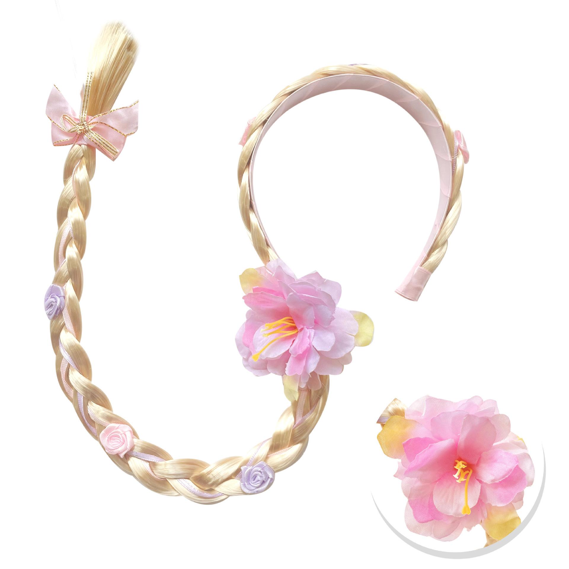 Girls Princess Flowers Headband Flower Fary Dress Up Weaving Long Braid Wig Headband Kids Halloween Rapunzel Cosplay Head Wear
Girls Princess Flowers Headband Flower Fary Dress Up Weaving Long Braid Wig Headband Kids Halloween Rapunzel Cosplay Head Wear
