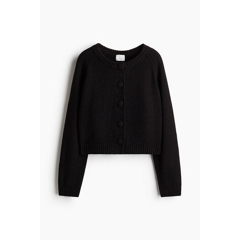 HM Women s Woolen Sweater 2025 Autumn New Arrival Miu Series Cardigan Inner Wear Fine Knitting Cardigan 1285188 Black 155/80
HM Women s Woolen Sweater 2025 Autumn New Arrival Miu Series Cardigan Inner Wear Fine Knitting Cardigan 1285188 Black 155/80
