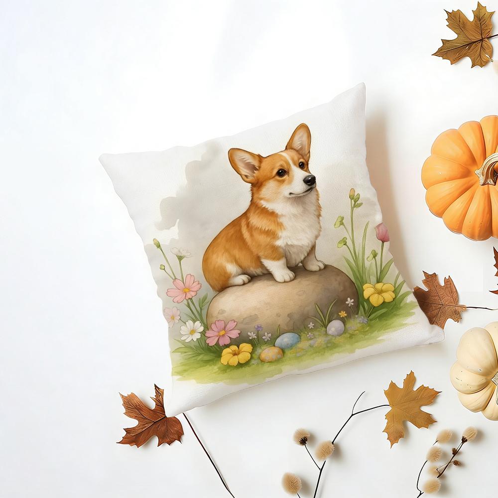 PPembroke Welsh Corgi Cushion Cover Washable Linen Pillowcase Soft for Daily Sofa Bed Home Room Decor 30x30cm
PPembroke Welsh Corgi Cushion Cover Washable Linen Pillowcase Soft for Daily Sofa Bed Home Room Decor 30x30cm
