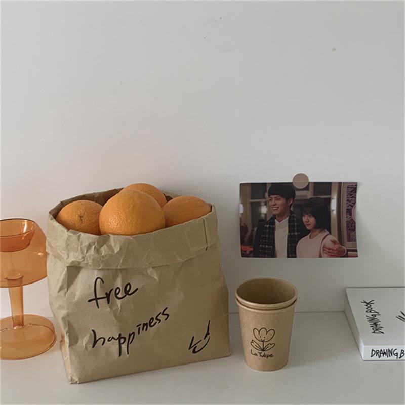 Korean Ins Style Letter Kraft Paper Bag Home Storage Bag Fruit Snack Storage Bag Photo Props 30-20-10 cm
Korean Ins Style Letter Kraft Paper Bag Home Storage Bag Fruit Snack Storage Bag Photo Props 30-20-10 cm