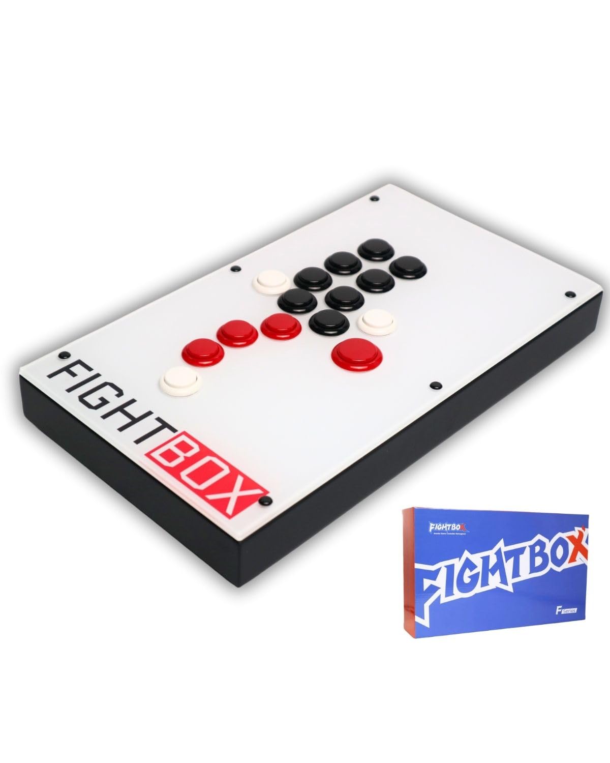 Official FightBox a leverless arcade fighting stick compatible with and Features Sanwa Denshi SOCD and a Japanese F10-PC-V2, fully-functional, PC, білий
Official FightBox a leverless arcade fighting stick compatible with and Features Sanwa Denshi SOCD and a Japanese F10-PC-V2, fully-functional, PC, білий