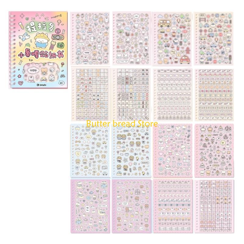 W89C Lovely Decorative Sticker Cartoon Sticker Book Self-Adhesive Sticker Photocard Sticker Book for Kids
W89C Lovely Decorative Sticker Cartoon Sticker Book Self-Adhesive Sticker Photocard Sticker Book for Kids