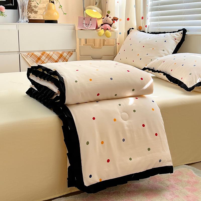 2025 Стиль Хепберн Черное Кружево Односпальное Летнее Одеяло Корейская Версия С Оборками Французское Одеяло для Кондиционирования Воздуха Прохладная Стирка Хлопковое Постельное Белье 150x200cm 1pcs
2025 Стиль Хепберн Черное Кружево Односпальное Летнее Одеяло Корейская Версия С Оборками Французское Одеяло для Кондиционирования Воздуха Прохладная Стирка Хлопковое Постельное Белье 150x200cm 1pcs