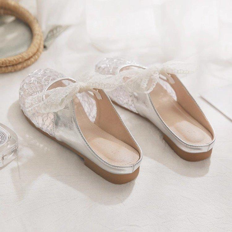 Версия из мягкой кожи~ Ленивые французские полушлепанцы с сеткой и юбкой, серебряный носок 35
Версия из мягкой кожи~ Ленивые французские полушлепанцы с сеткой и юбкой, серебряный носок 35